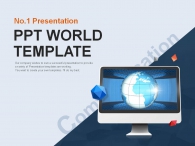 지식 정보 PPT 템플릿 글로벌 네트워크 사업(자동완성형포함)_슬라이드1
