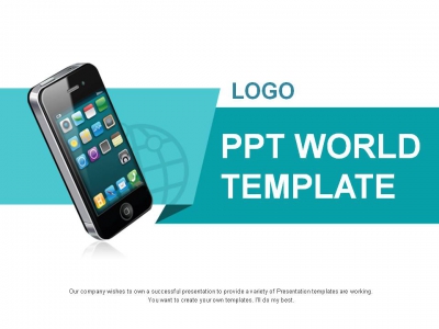 앱 시장 PPT 템플릿 글로벌 스마트폰 사업(자동완성형포함)