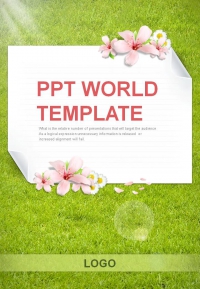 카드 엽서 PPT 템플릿 다가오는 따스한 봄(자동완성형포함)