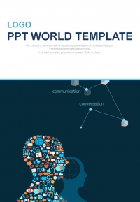 달력 대차대조표 PPT 템플릿 심플한 커뮤니케이션 아이콘(자동완성형포함)(메인)