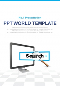 노트북 마케팅 PPT 템플릿 온라인 검색광고 서비스(자동완성형포함)