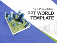 패턴 잔디 PPT 템플릿 녹색 도시 환경(자동완성형포함)_슬라이드1