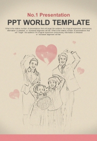 즐거운 행복한 PPT 템플릿 사랑하는 나의 가족(자동완성형포함)_슬라이드1