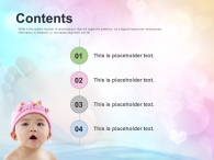육아 어린이 PPT 템플릿 귀여운 아가의 기념일(자동완성형포함)_슬라이드2