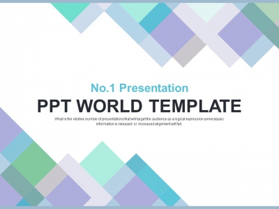 파스텔 파스텔톤 PPT 템플릿 시원한 삼각형 패턴 그래픽(자동완성형포함)(메인)