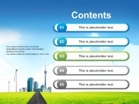 에너지 도로 PPT 템플릿 친환경적인 미래도시(자동완성형포함)_슬라이드2