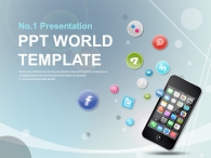 심플 어플 PPT 템플릿 심플한 어플과 스마트폰(자동완성형포함)_슬라이드1