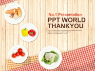 식탁보 음식 PPT 템플릿 친환경 야채식탁(자동완성형포함)_슬라이드36