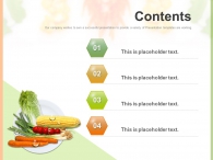 접시 샐러드 PPT 템플릿 신선한 야채들(자동완성형포함)_슬라이드2