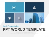 건물 일러스트 PPT 템플릿 비즈니스 아이콘과 빌딩(자동완성형포함)_슬라이드1