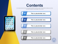 icon 도형 PPT 템플릿 블루배경의 태블릿과 아이콘_슬라이드1