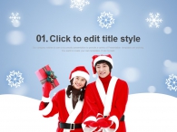 크리스마스트리 연말 PPT 템플릿 크리스마스 선물(자동완성형포함)_슬라이드3