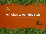 나무 나뭇잎 PPT 템플릿 따뜻한 크리스마스(자동완성형포함)_슬라이드3