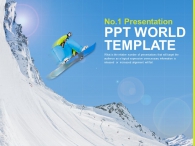 스키 겨울 PPT 템플릿 익스트림 스노우보드(자동완성형포함)_슬라이드1
