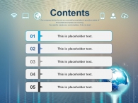 광선 공간 PPT 템플릿 글로벌 네트워크 아이콘_슬라이드1