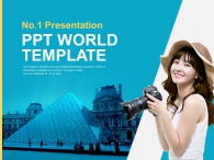 해외 해외여행 PPT 템플릿 즐거운 해외여행 (자동완성형포함)_슬라이드1