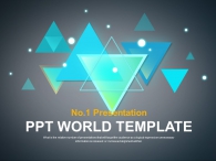 디자인 심플 PPT 템플릿 블루 기하학 그래픽(자동완성형포함)_슬라이드1