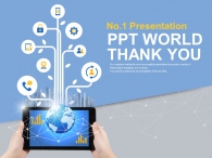 전산망 그래프 PPT 템플릿 글로벌 스마트폰 서비스_슬라이드4