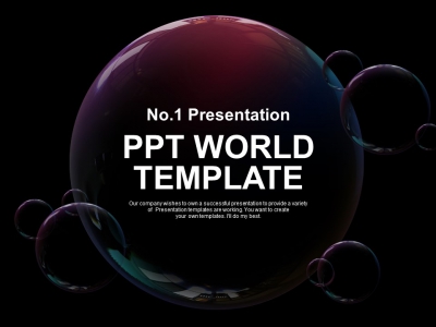 투명 투명한 PPT 템플릿 심플한 원 그래픽(자동완성형포함)_슬라이드1