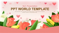 화사한 따뜻한 PPT 템플릿 사랑은 핑크색(자동완성형포함)_슬라이드1