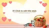 ivory  PPT 템플릿 고양이는 딸기를 좋아해(자동완성형포함)_슬라이드3