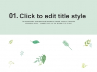 자연 환경 PPT 템플릿 시원한 나뭇잎(자동완성형포함)_슬라이드3