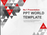 레드포인트 삼각형 그래픽(자동완성형포함) 파워포인트 PPT 템플릿 디자인_슬라이드1