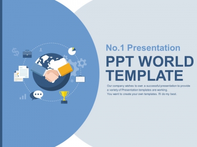 글로벌 비즈니스 아이콘(자동완성형포함) 파워포인트 PPT 템플릿 디자인