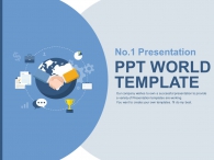 글로벌 비즈니스 아이콘(자동완성형포함) 파워포인트 PPT 템플릿 디자인_슬라이드1