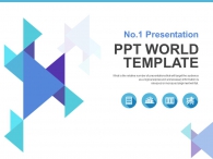 삼각형 패턴 디자인(자동완성형포함) 파워포인트 PPT 템플릿 디자인_슬라이드1