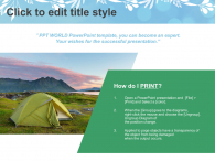 푸른 숲속 캠핑 배경(자동완성형포함) 파워포인트 PPT 템플릿 디자인_슬라이드4