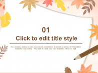 단풍잎 가을 편지 파워포인트 PPT 템플릿 디자인_슬라이드3