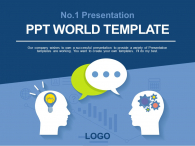 심플 커뮤니케이션 아이콘 파워포인트 PPT 템플릿 디자인_슬라이드1