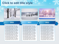 눈이 내리는 겨울 풍경 일러스트 파워포인트 PPT 템플릿 디자인_슬라이드7