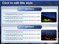 분위기있는 야간 캠프 파워포인트 PPT 템플릿 디자인_슬라이드2