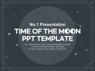 달의 시간 감성 우주 별빛 파워포인트 PPT 템플릿 디자인_슬라이드1