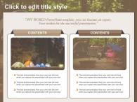 숲 속 감성 캠핑(자동완성형포함) 파워포인트 PPT 템플릿 디자인_슬라이드5