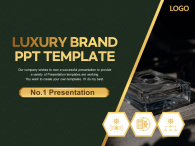 럭셔리 브랜드 포지셔닝 고급 파워포인트 PPT 템플릿 디자인_슬라이드1