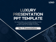 럭셔리 프레젠테이션 발표 고급 파워포인트 PPT 템플릿 디자인_슬라이드1