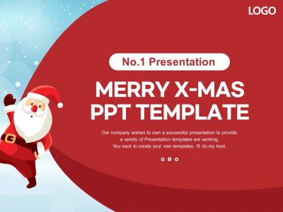 메리 크리스마스 성탄절 파워포인트 PPT 템플릿 디자인_슬라이드1