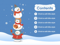 겨울 동화 눈사람 파워포인트 PPT 템플릿 디자인_슬라이드2