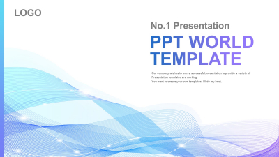 그라데이션 물결 템플릿 와이드형 (자동완성형포함) 파워포인트 PPT 템플릿 디자인_슬라이드1