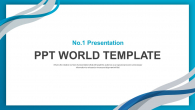 심플한 블루 물결 그래픽 와이드형 (자동완성형포함) 파워포인트 PPT 템플릿 디자인_슬라이드1