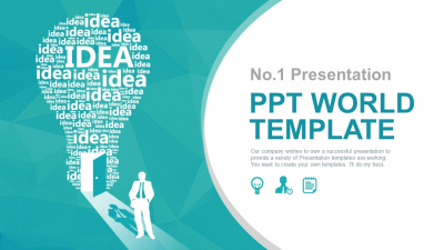 비지니스 아이디어 회의 와이드형 (자동완성형포함) 파워포인트 PPT 템플릿 디자인