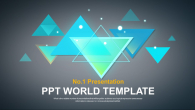 블루 기하학 그래픽 와이드형 (자동완성형포함) 파워포인트 PPT 템플릿 디자인_슬라이드1