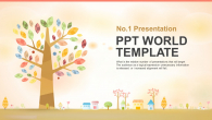 심플한 가을나무 와이드형 (자동완성형포함) 파워포인트 PPT 템플릿 디자인_슬라이드1
