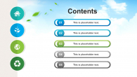 친환경 아이콘과 푸른 잔디 와이드형 (자동완성형포함) 파워포인트 PPT 템플릿 디자인_슬라이드2