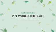 시원한 나뭇잎 와이드형 (자동완성형포함) 파워포인트 PPT 템플릿 디자인_슬라이드1