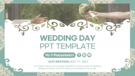 봄날의 결혼식 웨딩 청첩장 프로포즈 와이드형 파워포인트 PPT 템플릿 디자인_슬라이드1