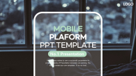 모바일 플랫폼 시대 와이드형 파워포인트 PPT 템플릿 디자인_슬라이드1